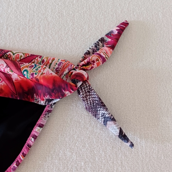 VENUS Expression Floral & Snake Skin Print Bikini Bottom, size S - Picture 4 of 12